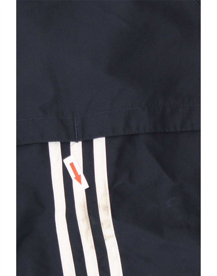 Adidas Womens Tracksuit Top Jacket UK 10 Small Navy Blue Polyester