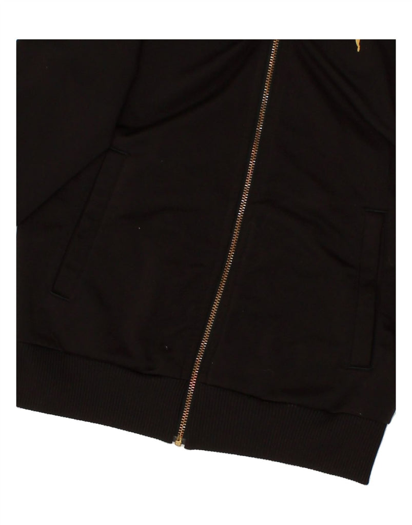 PUMA Girls Graphic Tracksuit Top Jacket 9-10 Years Medium  Black Polyester | Vintage Puma | Thrift | Second-Hand Puma | Used Clothing | Messina Hembry 