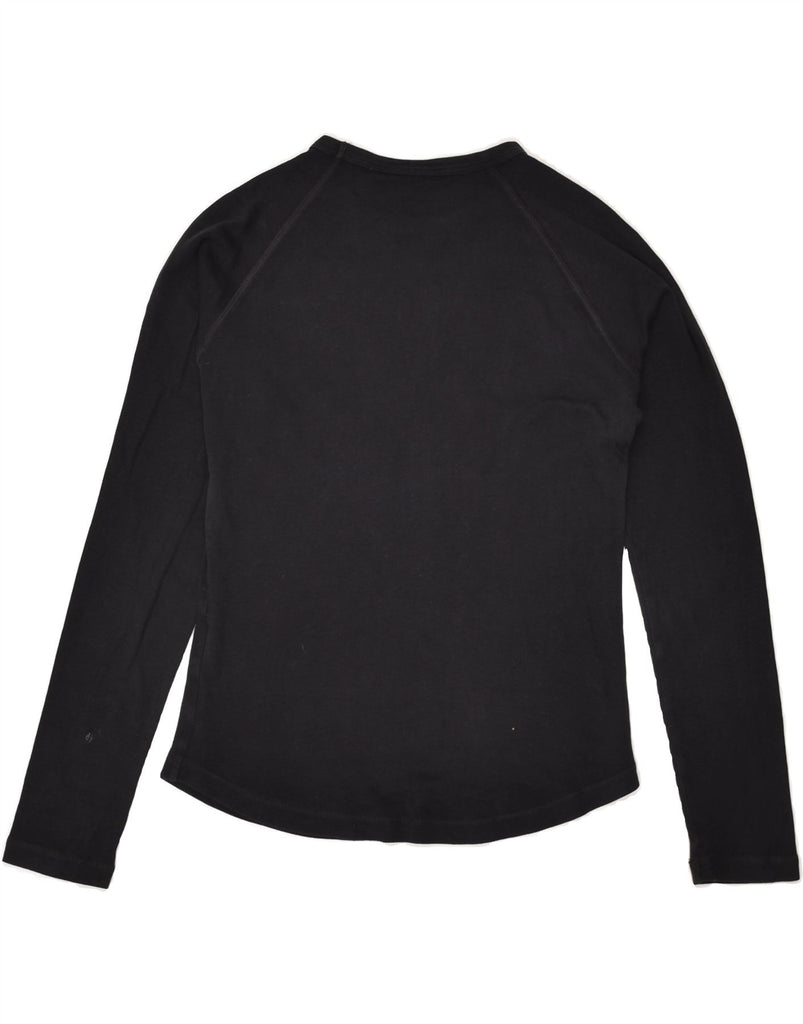 TIMBERLAND Womens Top Long Sleeve UK 14 Medium Black Cotton | Vintage Timberland | Thrift | Second-Hand Timberland | Used Clothing | Messina Hembry 