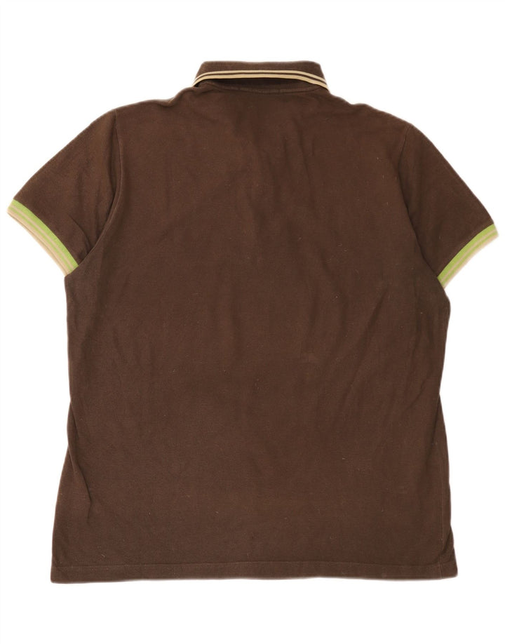 Fred Perry Mens Special Edition Polo Shirt Large Brown Cotton