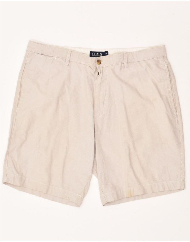 CHAPS Mens Chino Shorts W38 XL Beige Cotton Vintage Chaps and Second-Hand Chaps from Messina Hembry 