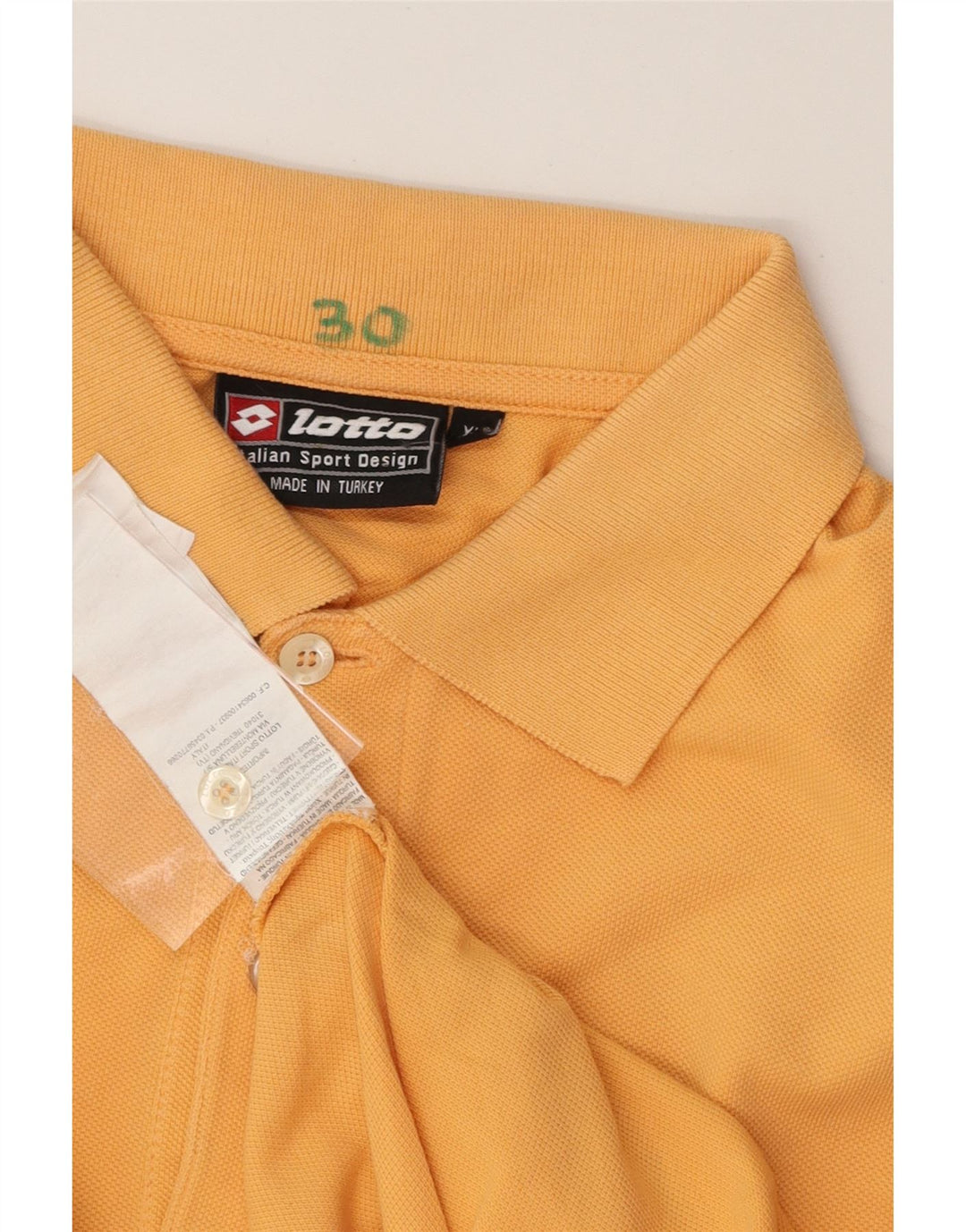 LOTTO Mens Polo Shirt XL Orange Cotton Vintage Lotto and Second-Hand Lotto from Messina Hembry 