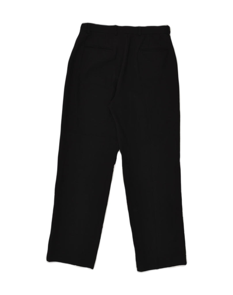 DKNY Womens Straight Chino Trousers US 8 Medium W30 L30 Black Wool | Vintage Dkny | Thrift | Second-Hand Dkny | Used Clothing | Messina Hembry 