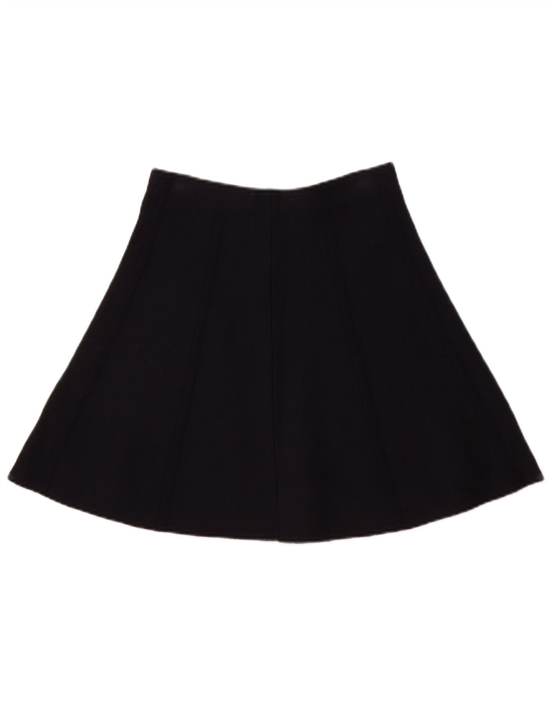 Zara Womens Knit A-Line Skirt UK 6 Small W26 Navy Blue