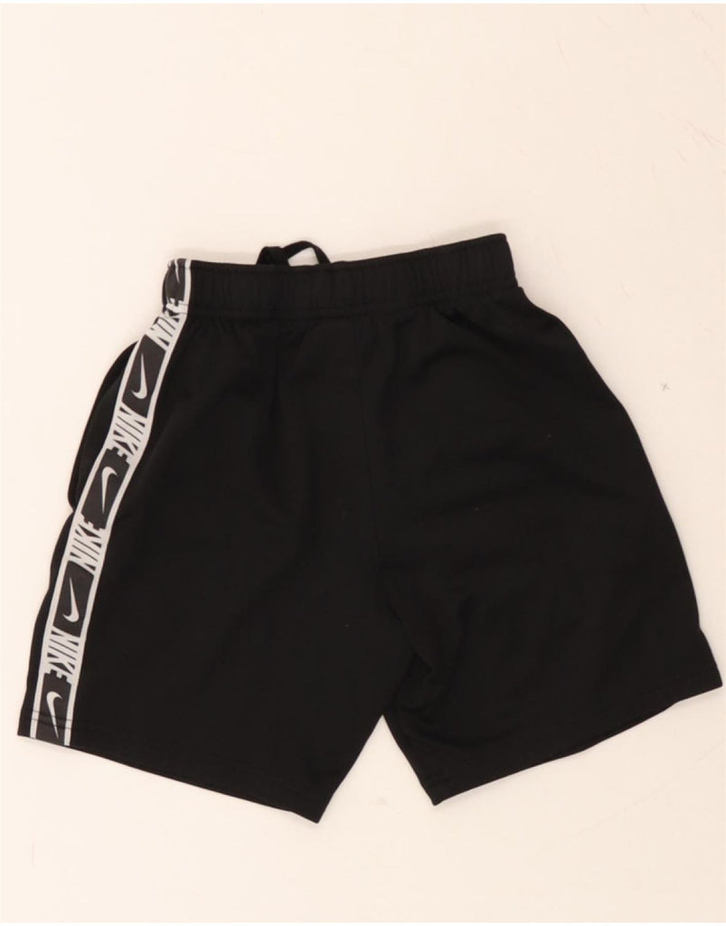 NIKE Boys Graphic Sport Shorts 8-9 Years Small  Black Polyester Vintage Nike and Second-Hand Nike from Messina Hembry 
