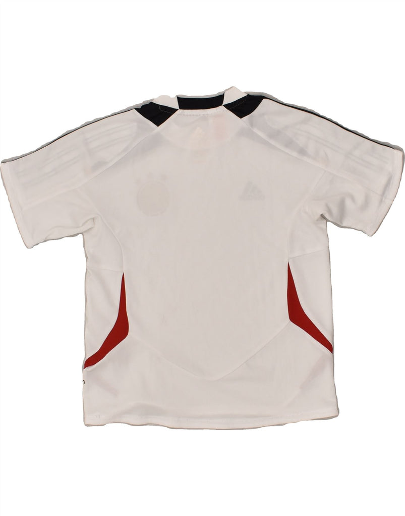 ADIDAS Boys T-Shirt Top 7-8 Years White Polyester | Vintage Adidas | Thrift | Second-Hand Adidas | Used Clothing | Messina Hembry 