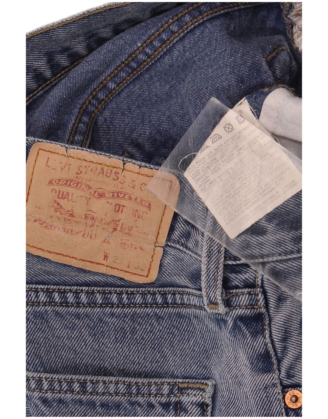 Levi's Mens Straight Jeans W29 L28 Blue Cotton