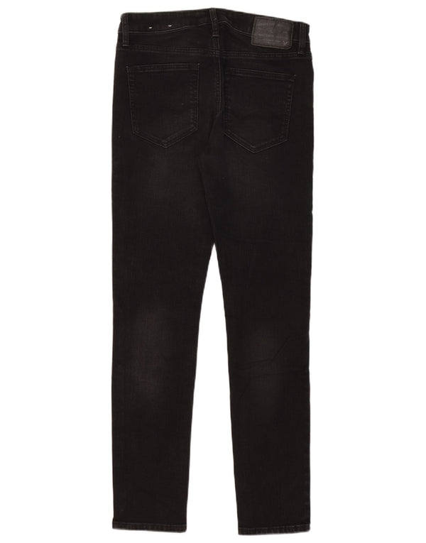 American Eagle Womens Skinny Jeans W30 L30 Black Cotton