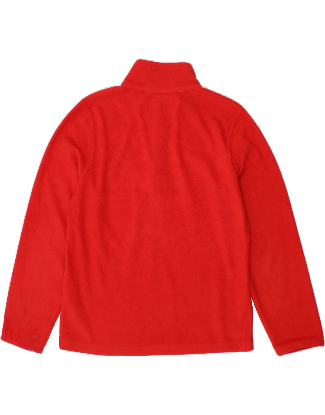 CHAMPION Girls Zip Neck Fleece Jumper 7-8 Years Small  Red Polyester Vintage Champion and Second-Hand Champion from Messina Hembry 