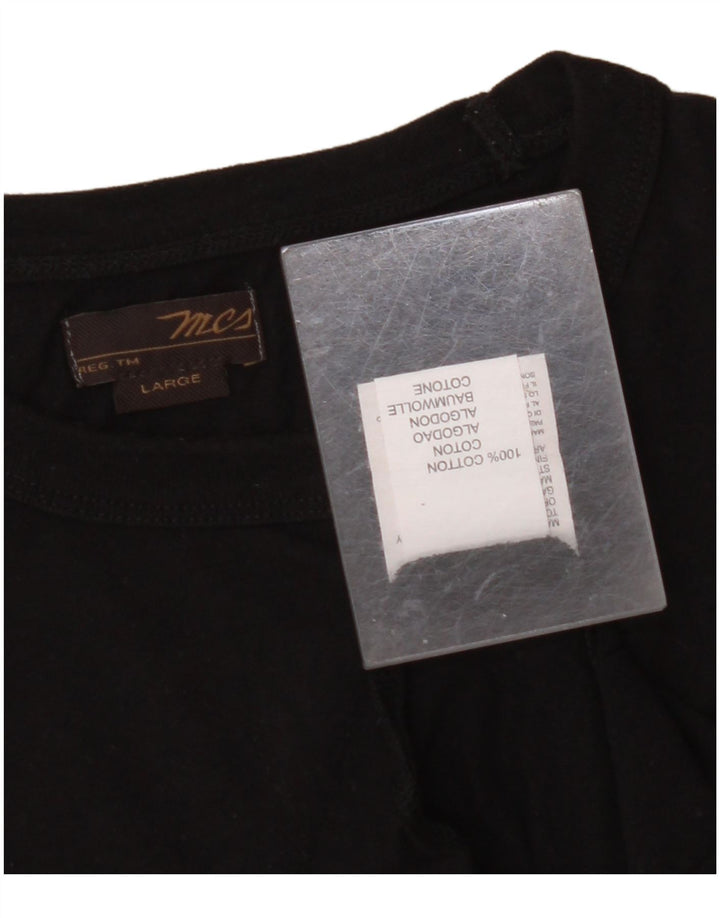 MARLBORO CLASSICS Mens T-Shirt Top Large Black Cotton