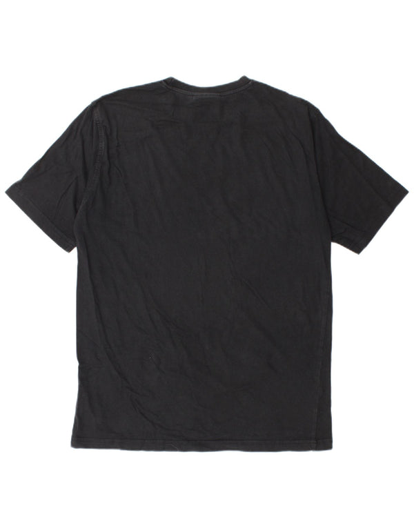 Lotto Mens Graphic T-Shirt Top UK 40/42 Large Black Cotton
