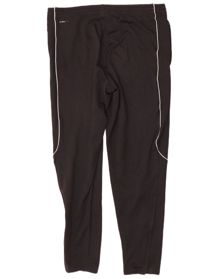 Adidas Mens Climalite Tracksuit Trousers Medium Black Colourblock Polyester