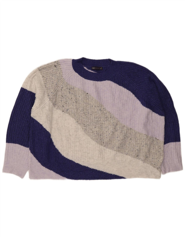 Marks & Spencer Womens Crew Neck Jumper Sweater UK 18 XL Multicoloured