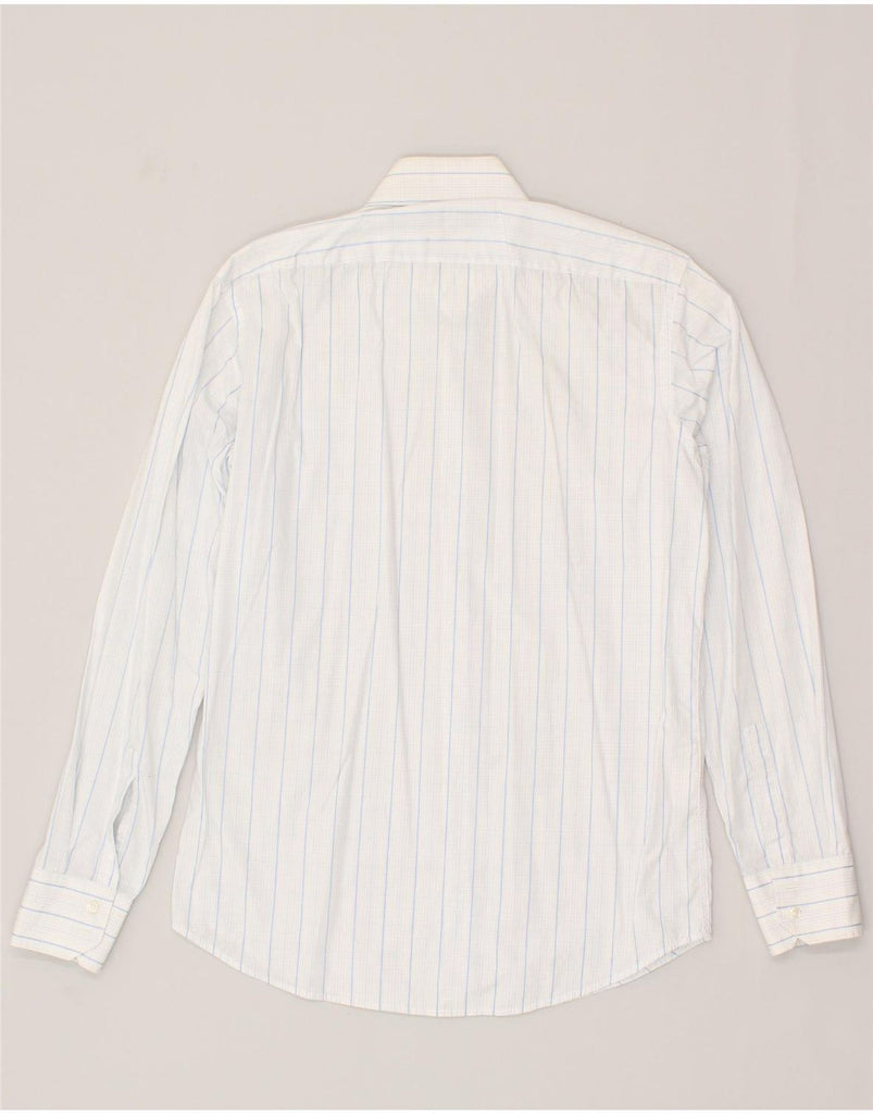 HUGO BOSS Mens Regular Fit Shirt Size 38 15 Medium White Pinstripe Cotton | Vintage Hugo Boss | Thrift | Second-Hand Hugo Boss | Used Clothing | Messina Hembry 