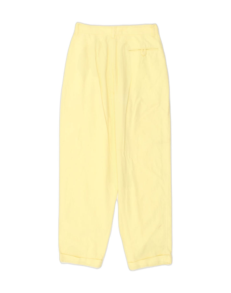 BENETTON Womens Pegged Chino Trousers Size 44 Medium W26 L28 Yellow | Vintage Benetton | Thrift | Second-Hand Benetton | Used Clothing | Messina Hembry 