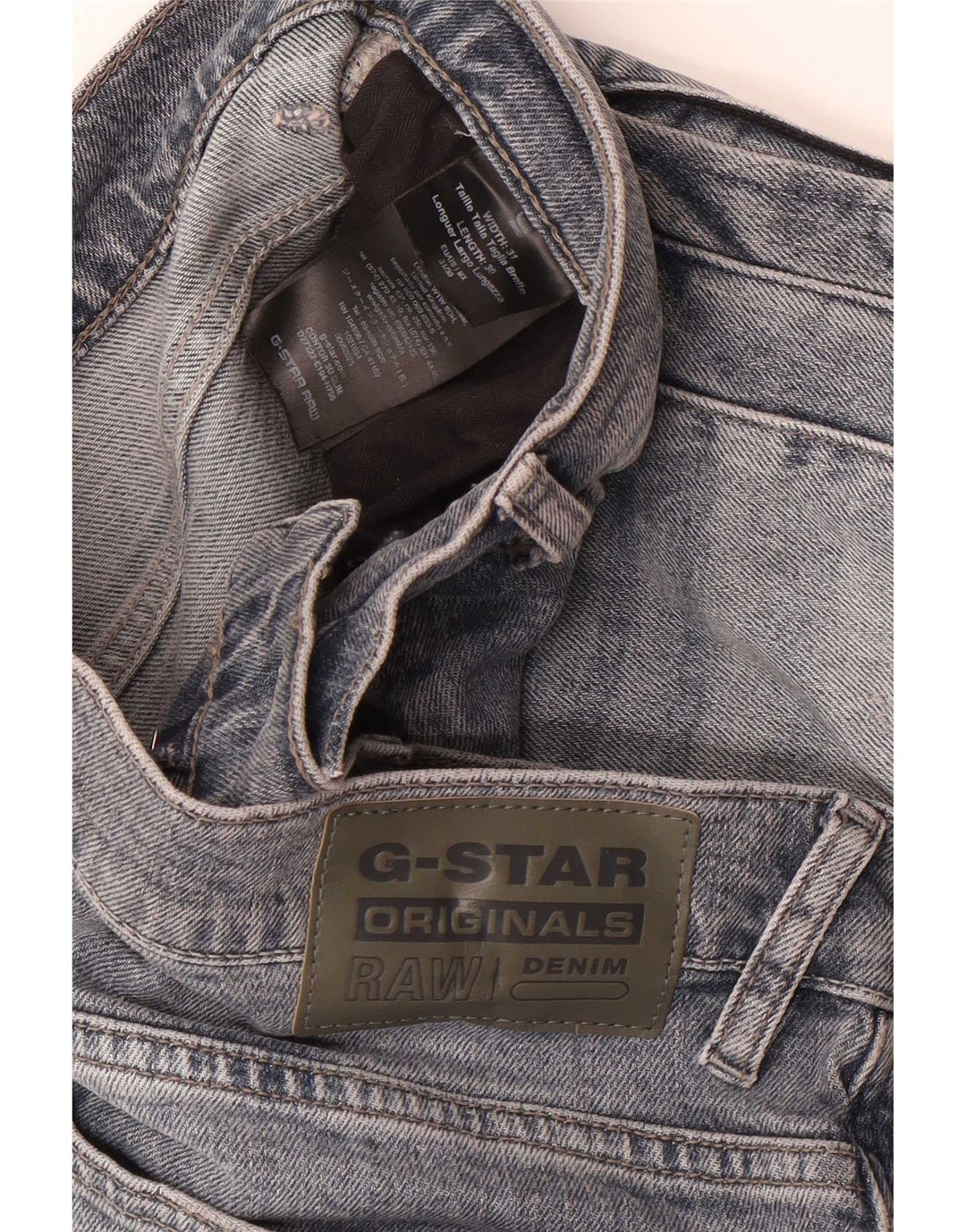 G-Star Mens Straight Jeans W31 L30 Blue Cotton