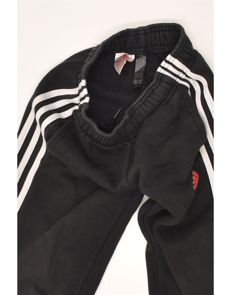 ADIDAS Boys Tracksuit Trousers Joggers 9-10 Years Black Cotton | Vintage Adidas | Thrift | Second-Hand Adidas | Used Clothing | Messina Hembry 