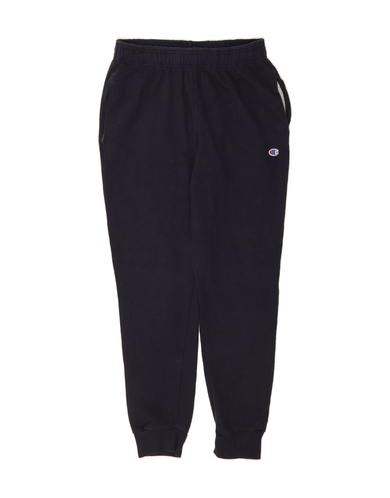 CHAMPION Womens Tracksuit Trousers Joggers UK 14 Large Navy Blue Cotton Vintage Champion and Second-Hand Champion from Messina Hembry 