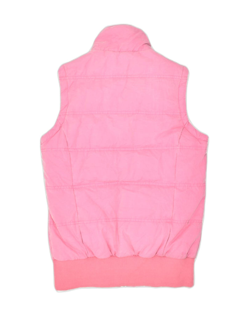 FAT FACE Womens Padded Gilet UK 8 Small Pink Cotton | Vintage | Thrift | Second-Hand | Used Clothing | Messina Hembry 