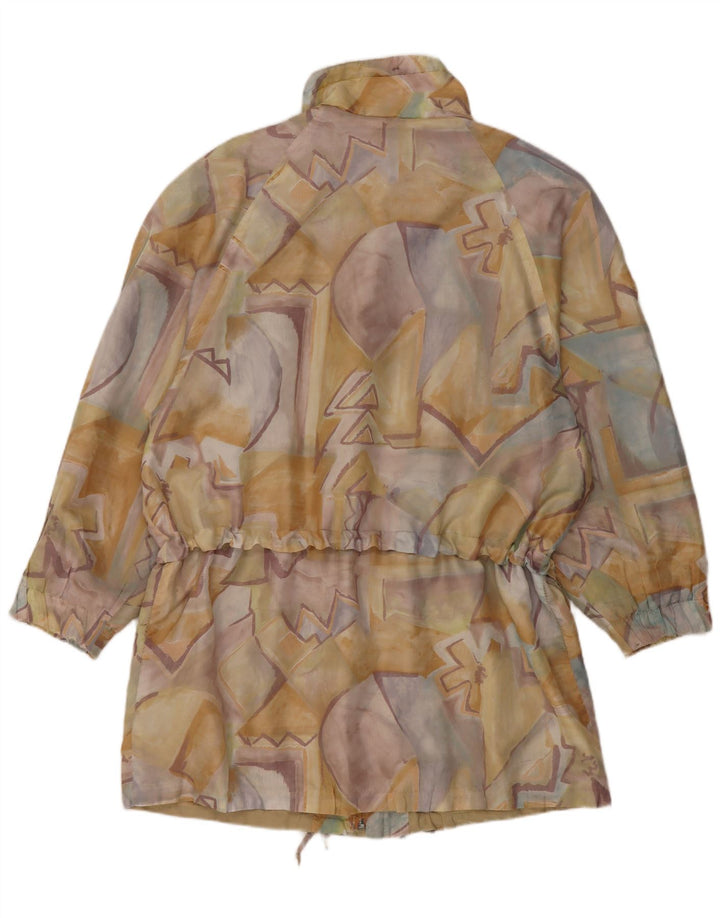 C & A Womens Abstract Pattern Rain Jacket UK 16 Large Multicoloured