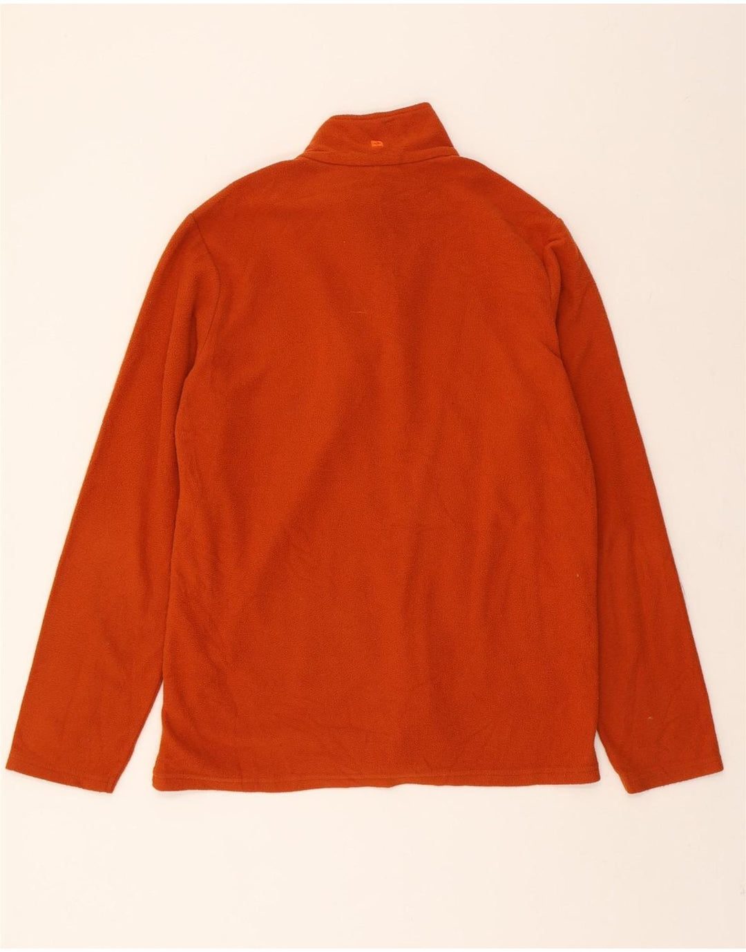 MOUNTAIN WAREHOUSE Mens Zip Neck Fleece Jumper Medium Orange Polyester Vintage Mountain Warehouse and Second-Hand Mountain Warehouse from Messina Hembry 