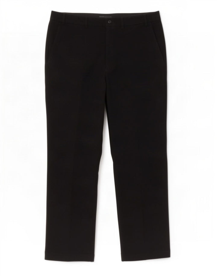Marks & Spencer Mens Straight Chino Trousers W40 L31 Black Polyester