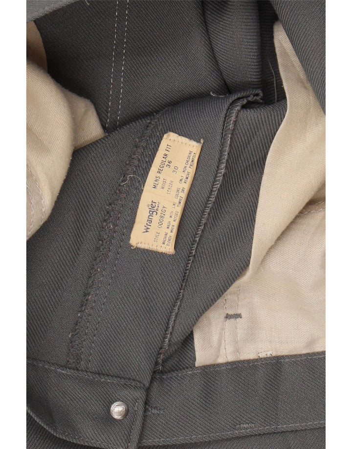 WRANGLER Mens Regular Fit Casual Trousers W36 L30 Grey