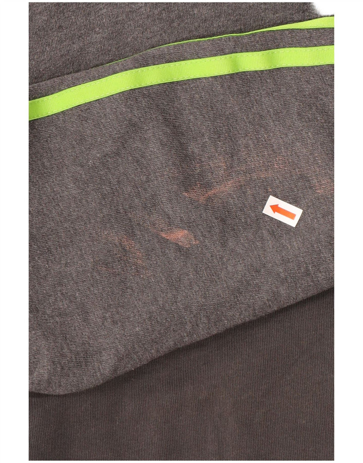 Adidas Mens Graphic Sweatshirt Jumper Small Grey Cotton