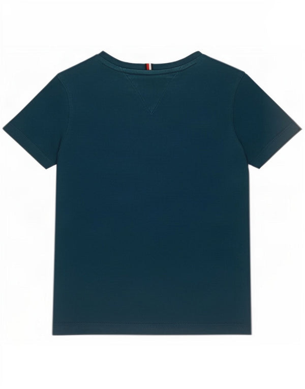 Tommy Hilfiger Boys Graphic T-Shirt Top 7-8 Years Blue Cotton