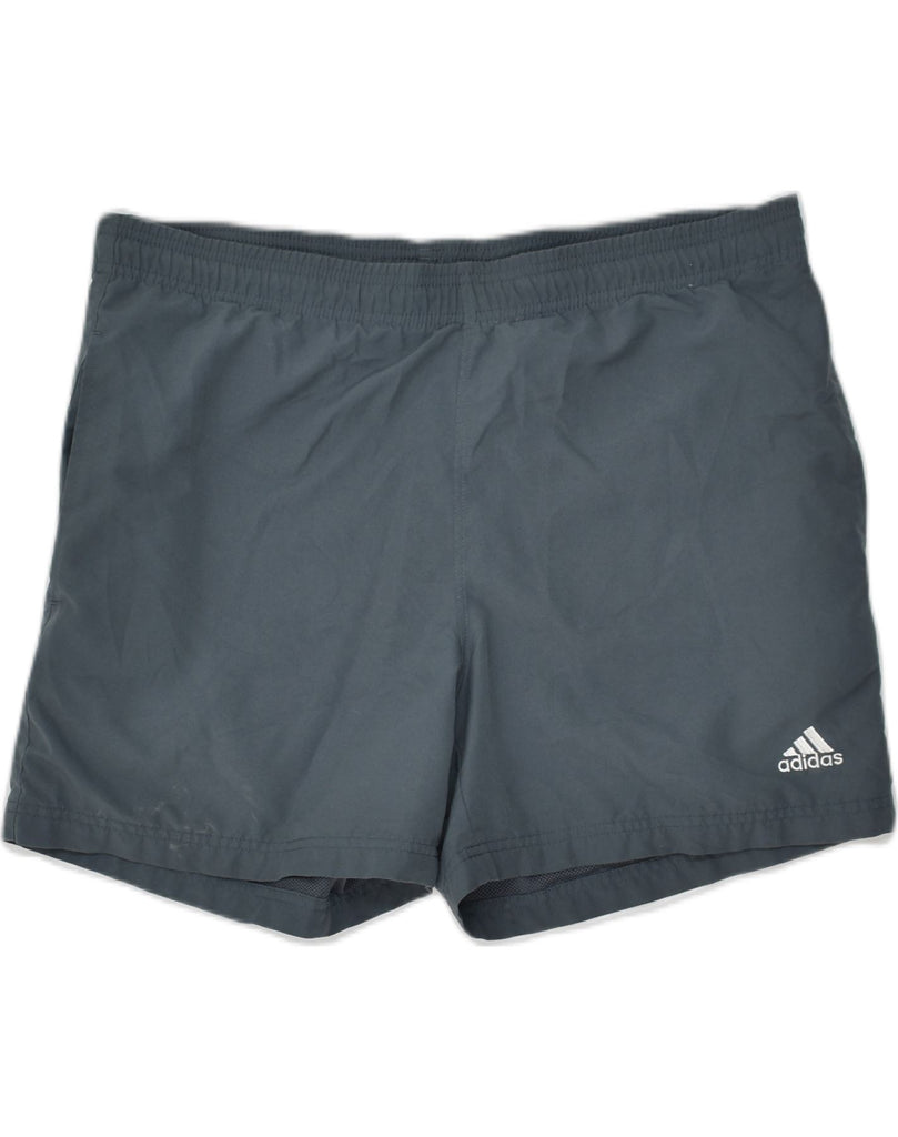 ADIDAS Mens Sport Shorts Small Grey Polyester | Vintage Adidas | Thrift | Second-Hand Adidas | Used Clothing | Messina Hembry 