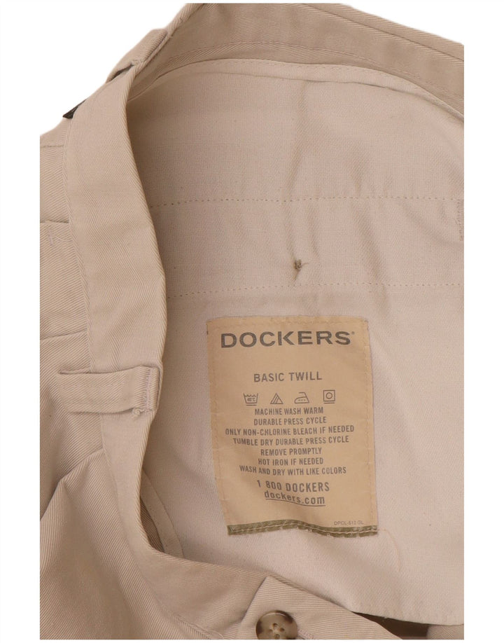 DOCKERS Mens Pegged Chino Trousers W34 L32 White