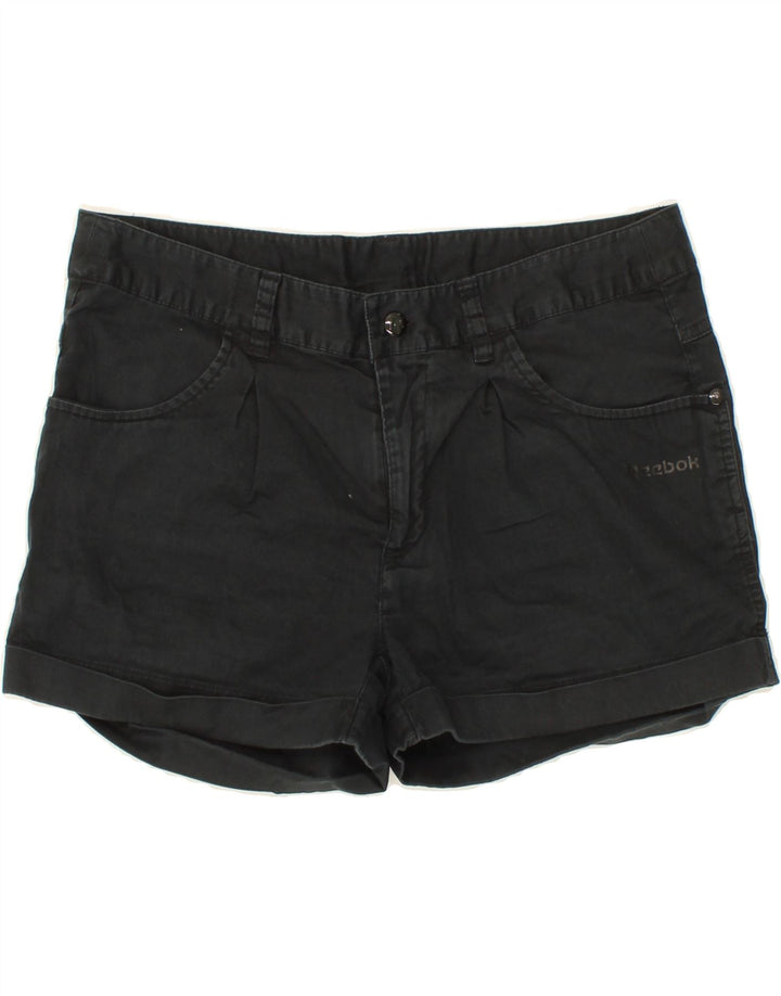 REEBOK Womens Casual Shorts Medium W30  Black Cotton Vintage Reebok and Second-Hand Reebok from Messina Hembry 