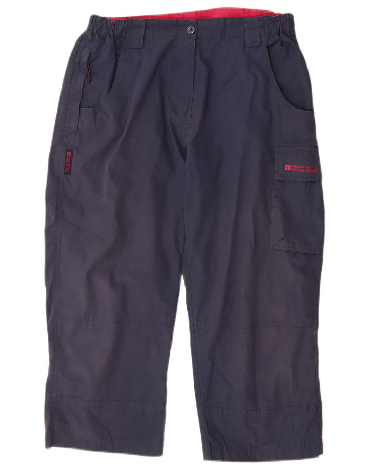 Mountain Warehouse Womens Cargo Trousers UK 12 Medium W30 L22 Navy Blue