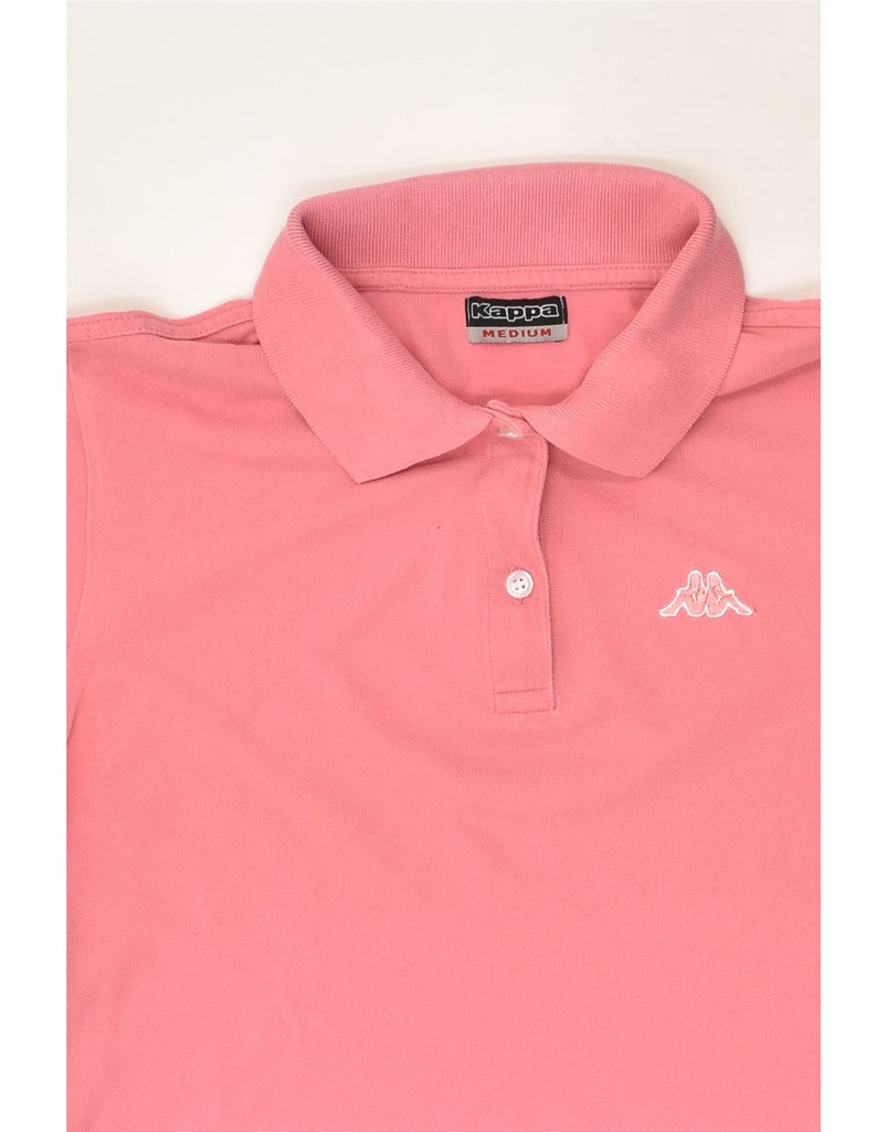 KAPPA Womens Polo Shirt UK 14 Medium Pink Cotton | Vintage Kappa | Thrift | Second-Hand Kappa | Used Clothing | Messina Hembry 