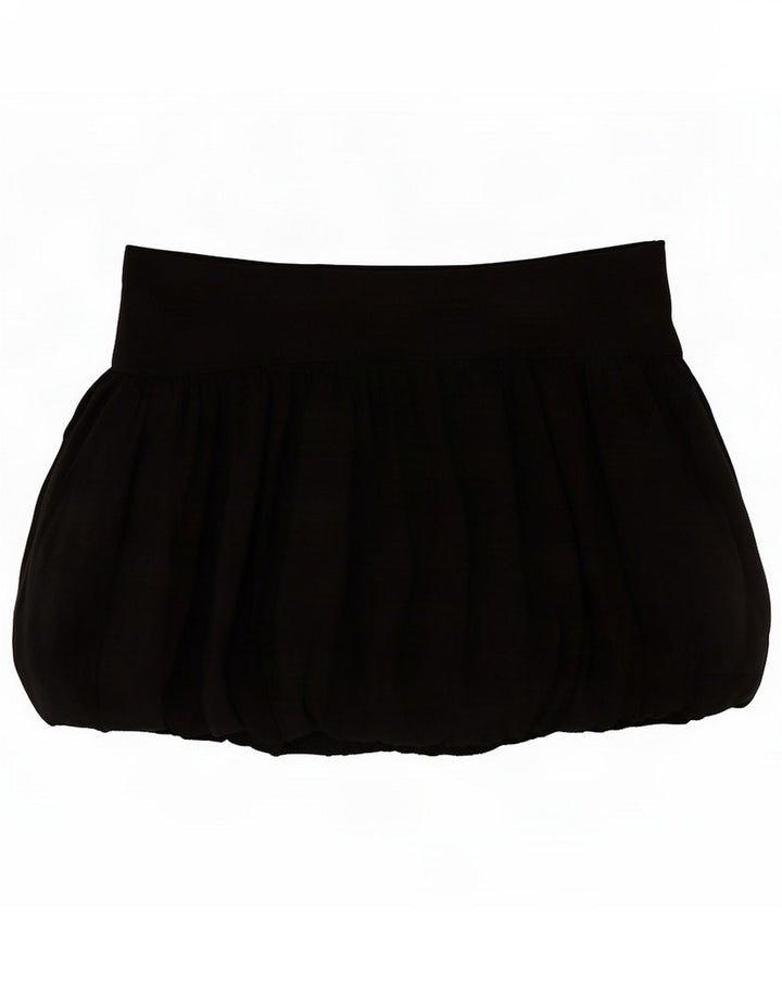 Zara Womens Mini Bubble Skirt Medium W28 Black Polyamide