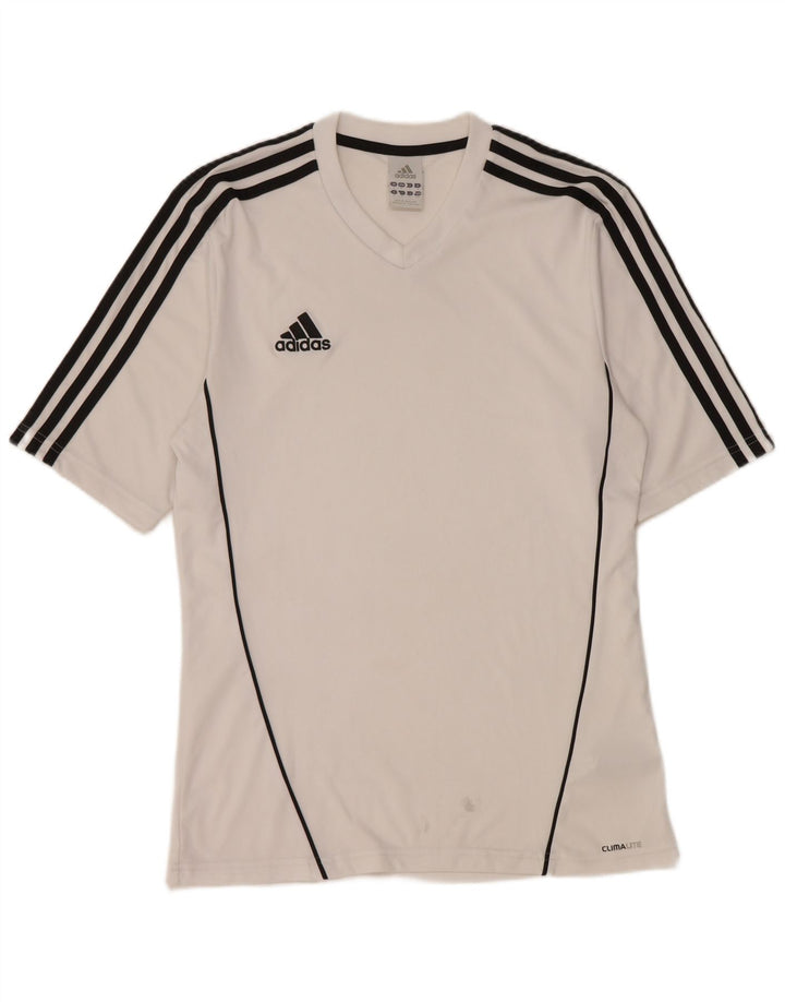Adidas Mens Climalite T-Shirt Top Small White Polyester