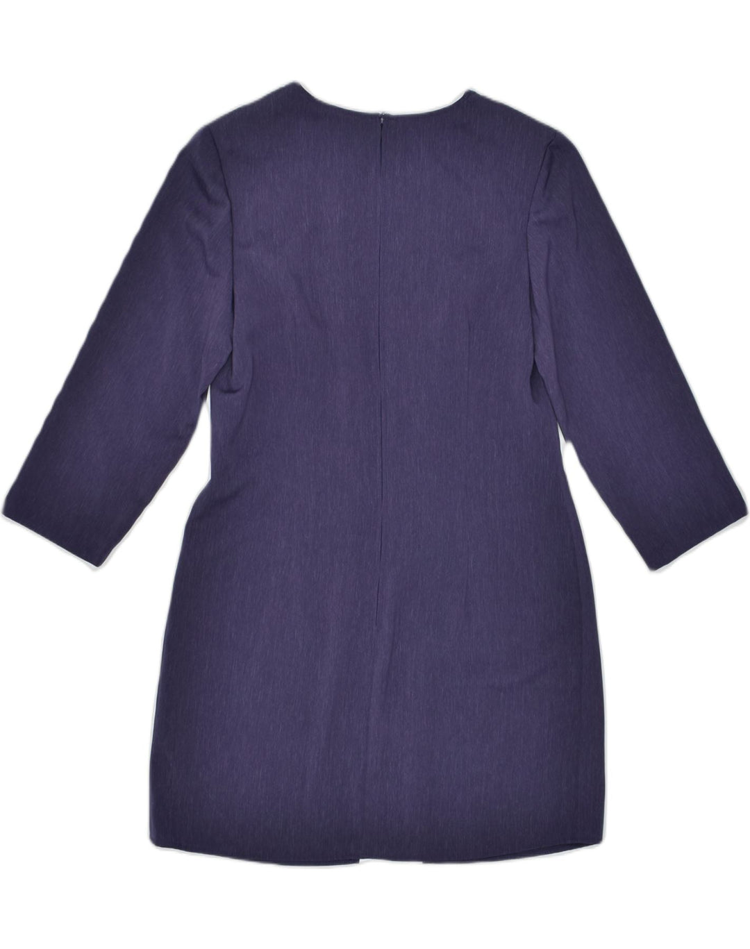 VINTAGE Womens Sheath Dress UK 12 Medium Navy Blue Polyester | Vintage | Thrift | Second-Hand | Used Clothing | Messina Hembry 