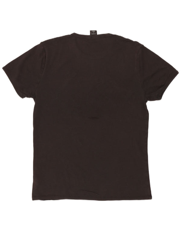 G-STAR Mens T-Shirt Top Large Grey Cotton