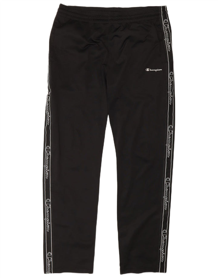 Champion Mens Graphic Tracksuit Trousers XL Black