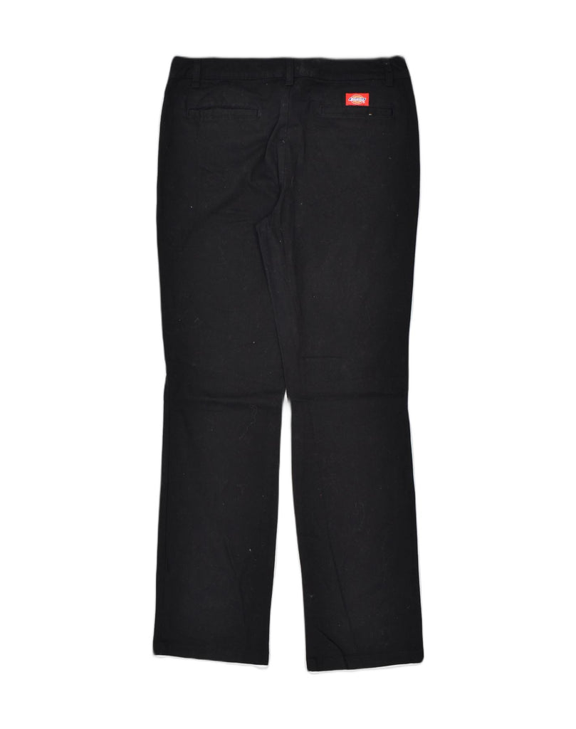 DICKIES Womens Straight Chino Trousers W31 L31 Black Cotton | Vintage Dickies | Thrift | Second-Hand Dickies | Used Clothing | Messina Hembry 