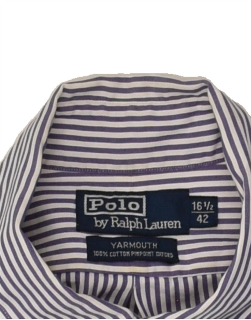 POLO RALPH LAUREN Mens Yarmouth Relaxed Fit Shirt Size 16 1/2 Large Blue | Vintage Polo Ralph Lauren | Thrift | Second-Hand Polo Ralph Lauren | Used Clothing | Messina Hembry 