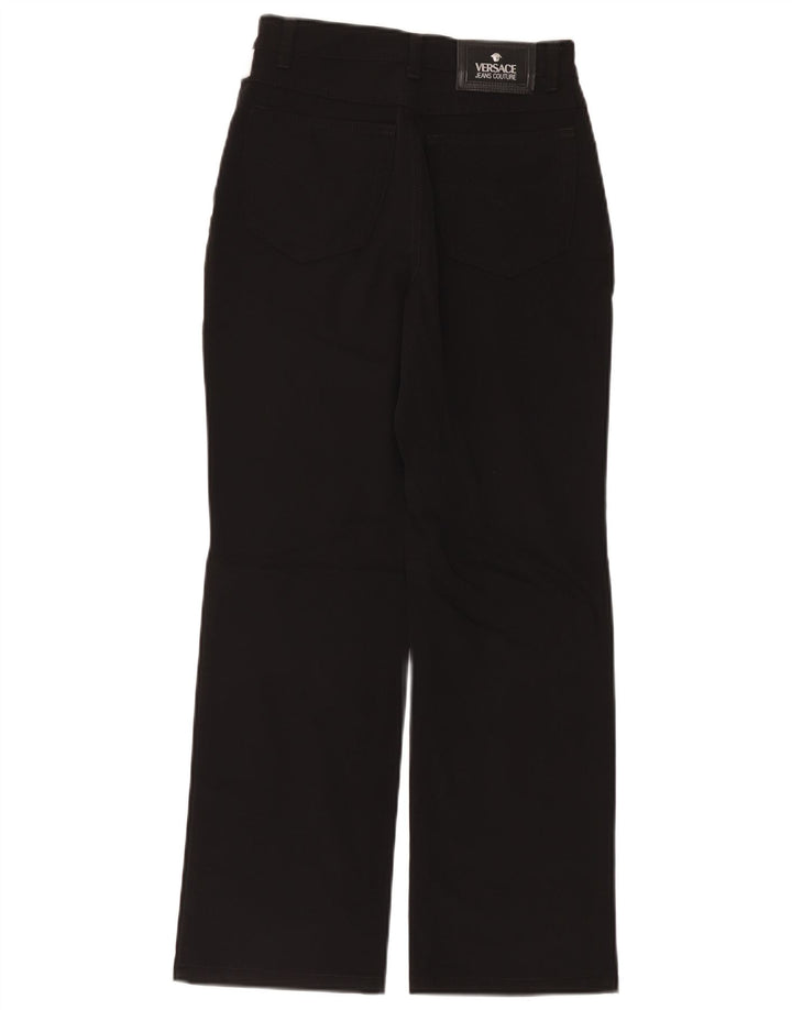 Versace Womens Straight Casual Trousers W28 L29 Black