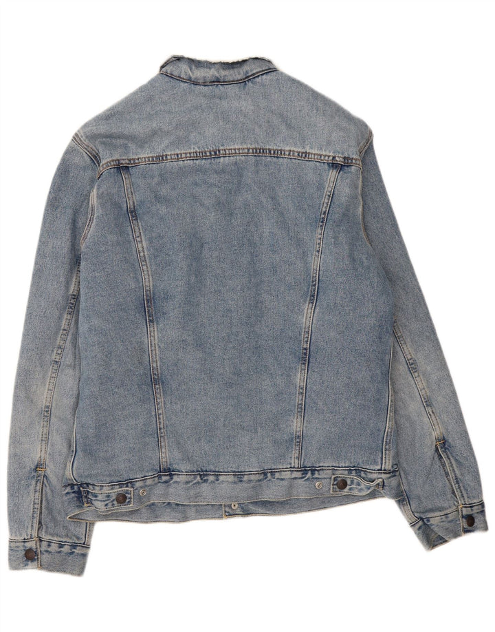 Levi's Mens Sherpa Denim Jacket UK 40 Large Blue