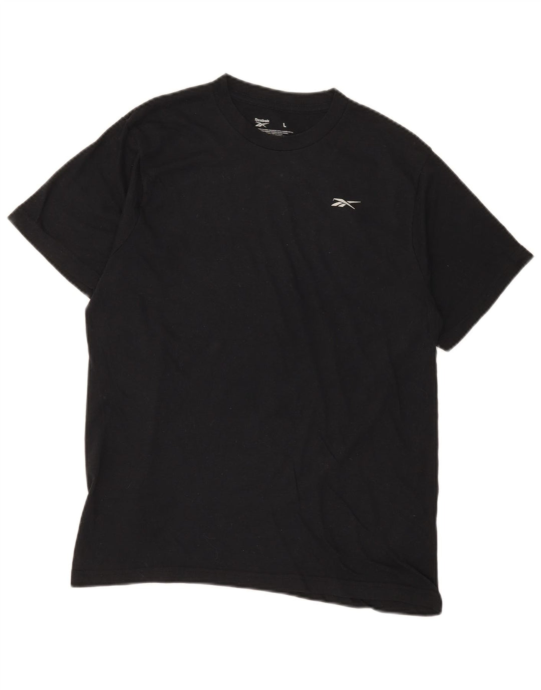 REEBOK Womens T-Shirt Top UK 16 Large Black Cotton