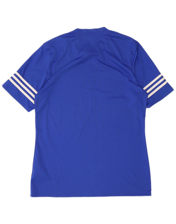 Adidas Mens Climalite T-Shirt Top Medium Blue Polyester