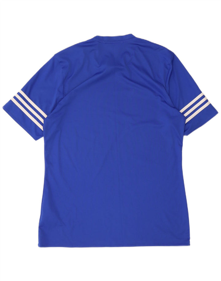 Adidas Mens Climalite T-Shirt Top Medium Blue Polyester