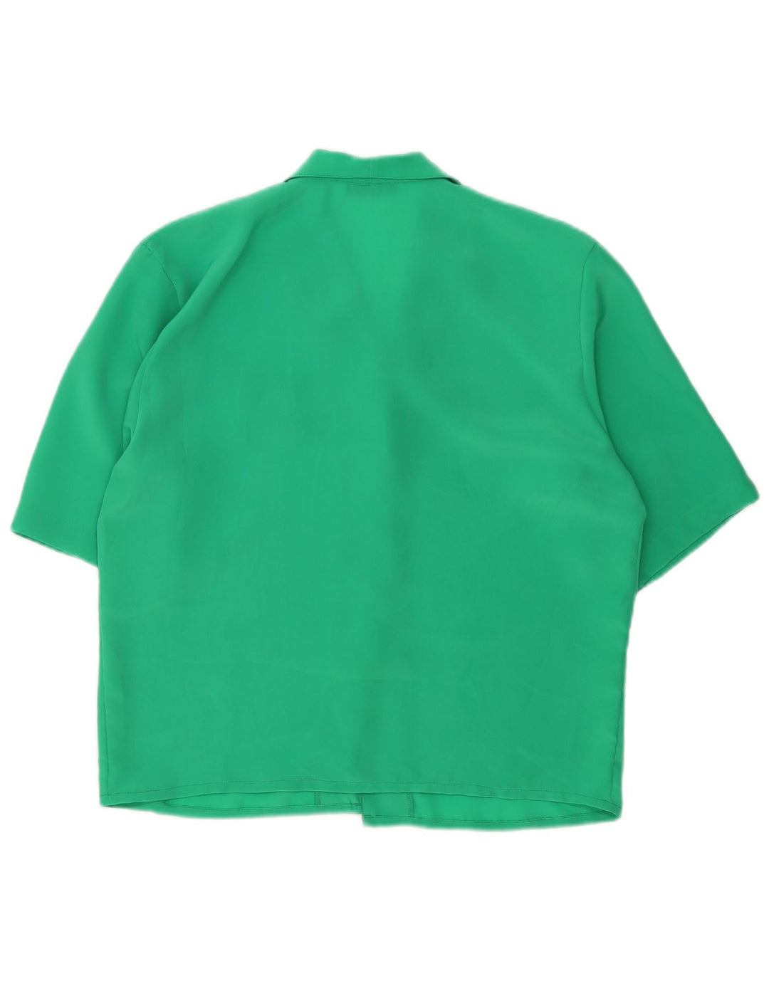 Marcello Cioni Womens Short Sleeve Shirt Blouse IT 44 Medium Green