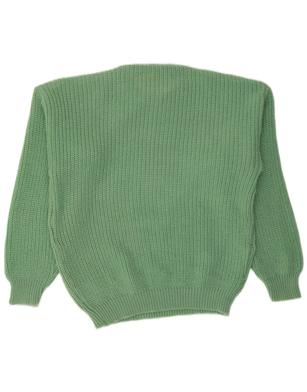 Vintage Womens Crew Neck Jumper Sweater UK 18 XL Green