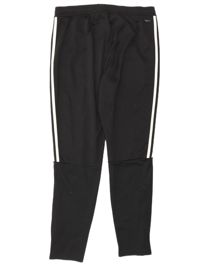 Adidas Mens Tracksuit Trousers Joggers Large Black Polyester