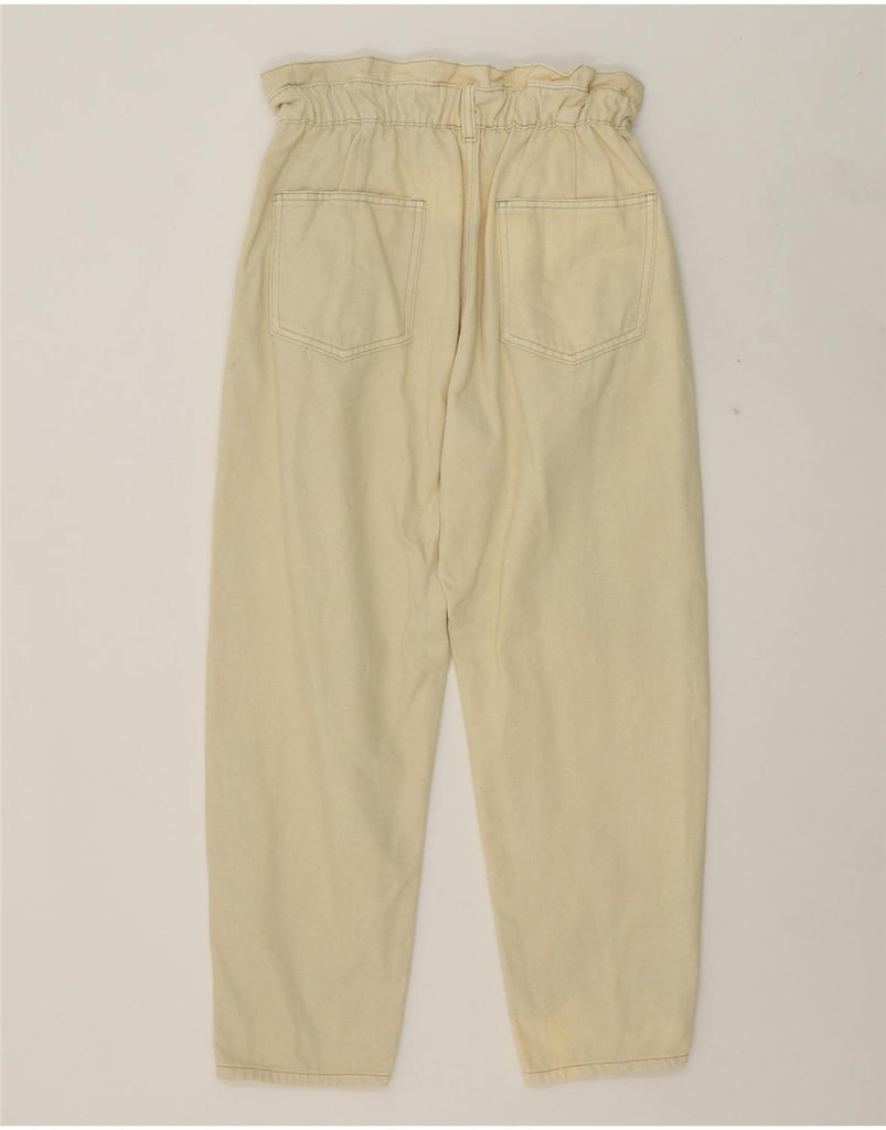 MISTRAL Womens High Rise Crop Loose Jeans XS W30 L24 Yellow Cotton Vintage Mistral and Second-Hand Mistral from Messina Hembry 